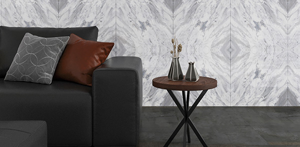 NEW BIANCO CARRARA BOOKMATCH